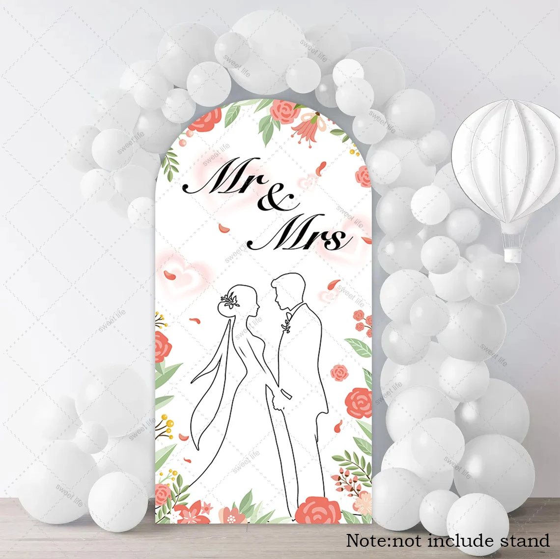 Wedding Arch Backdrop Cover Mr&Mrs Bridal Shower Floral Party Decoration Banner Photography Background
Wedding Arch Backdrop Cover Mr&Mrs Bridal Shower Floral Party Decoration Banner Photography Background