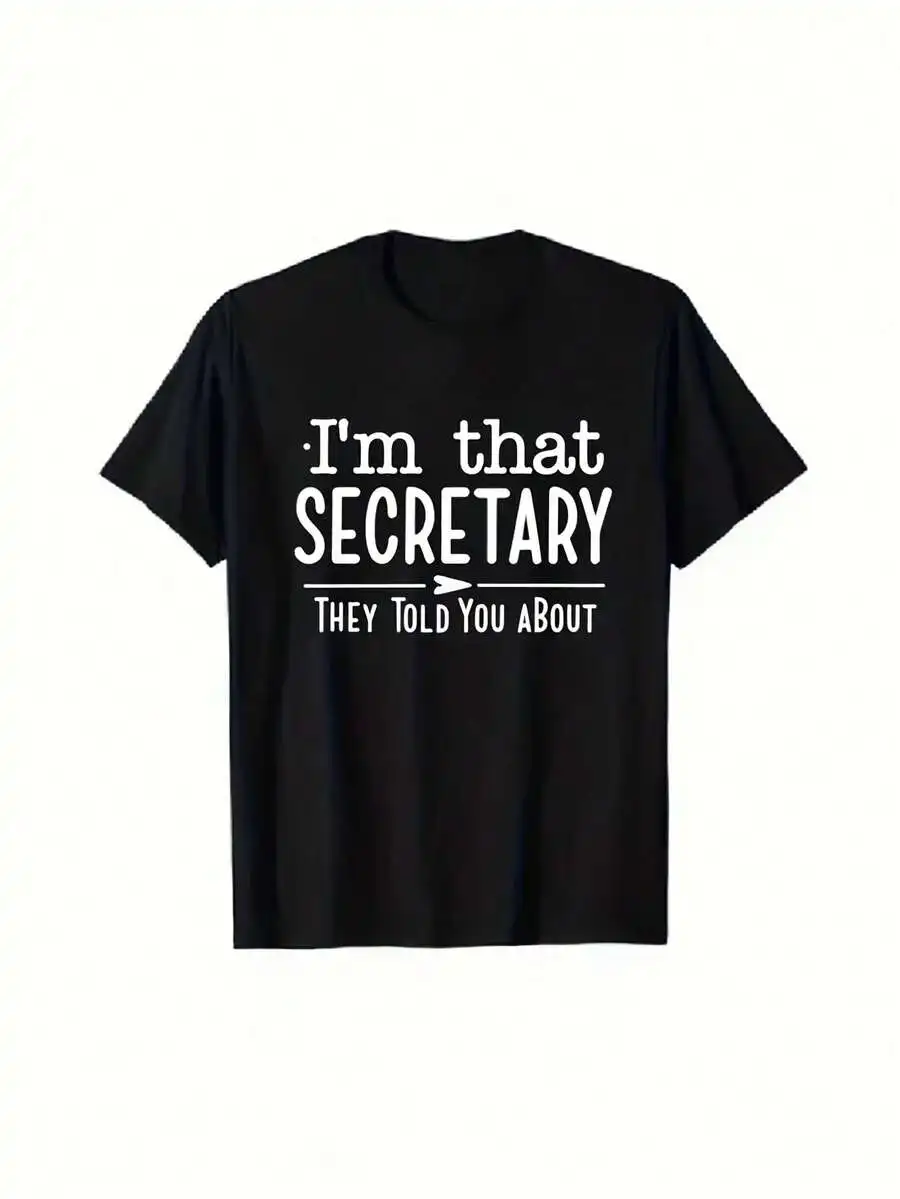 Adult Graphic T-Shirt Im That Secretary They Told You About Printed Cotton Tee
Adult Graphic T-Shirt Im That Secretary They Told You About Printed Cotton Tee