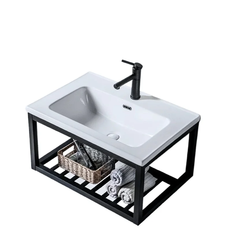 Wall mounted bracket wash basin cabinet combination balcony simple stainless steel household ceramic washbasin
Wall mounted bracket wash basin cabinet combination balcony simple stainless steel household ceramic washbasin