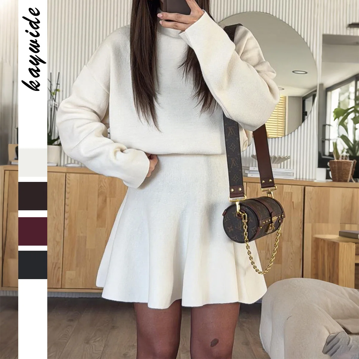 Casual Vacation Style Long-sleeved Sweater Dress for Women Autumn/winter 2025 Fashion Round Neck Suit
Casual Vacation Style Long-sleeved Sweater Dress for Women Autumn/winter 2025 Fashion Round Neck Suit