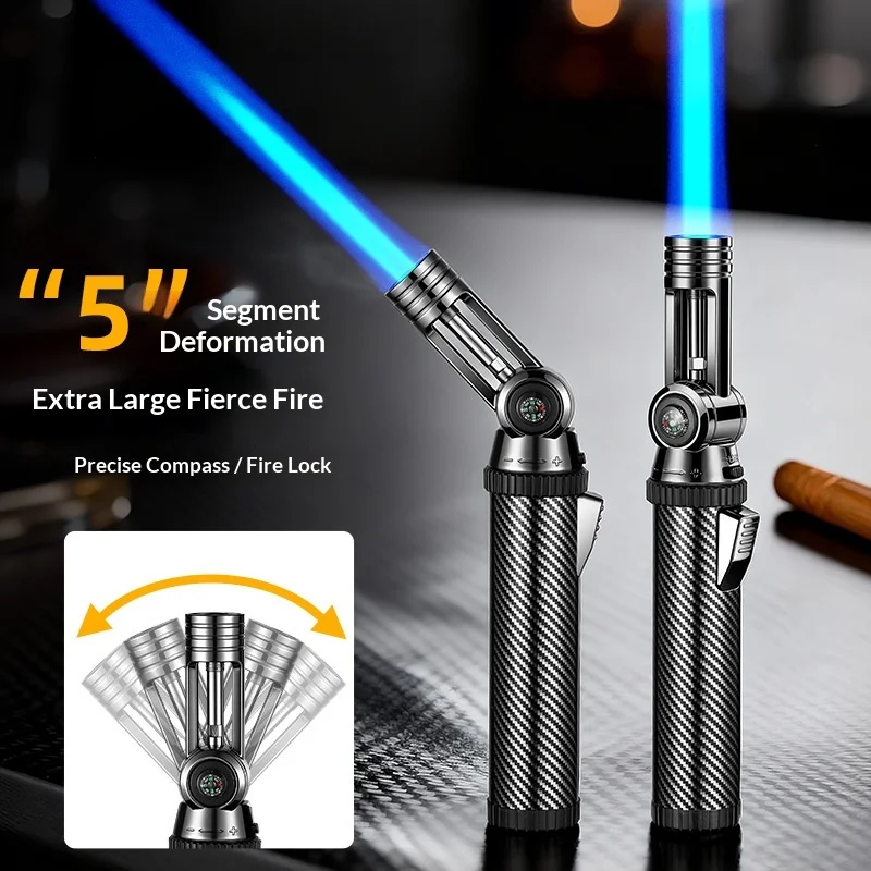 Adjustable 5-Angle Butane Torch Lighter with Compass Windproof Jet Flame Gas Lighter for Outdoor BBQ Camping Kitchen Welding
Adjustable 5-Angle Butane Torch Lighter with Compass Windproof Jet Flame Gas Lighter for Outdoor BBQ Camping Kitchen Welding