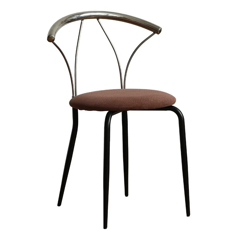 Modern simple stainless steel wrought iron dining chair household dressing chair
Modern simple stainless steel wrought iron dining chair household dressing chair