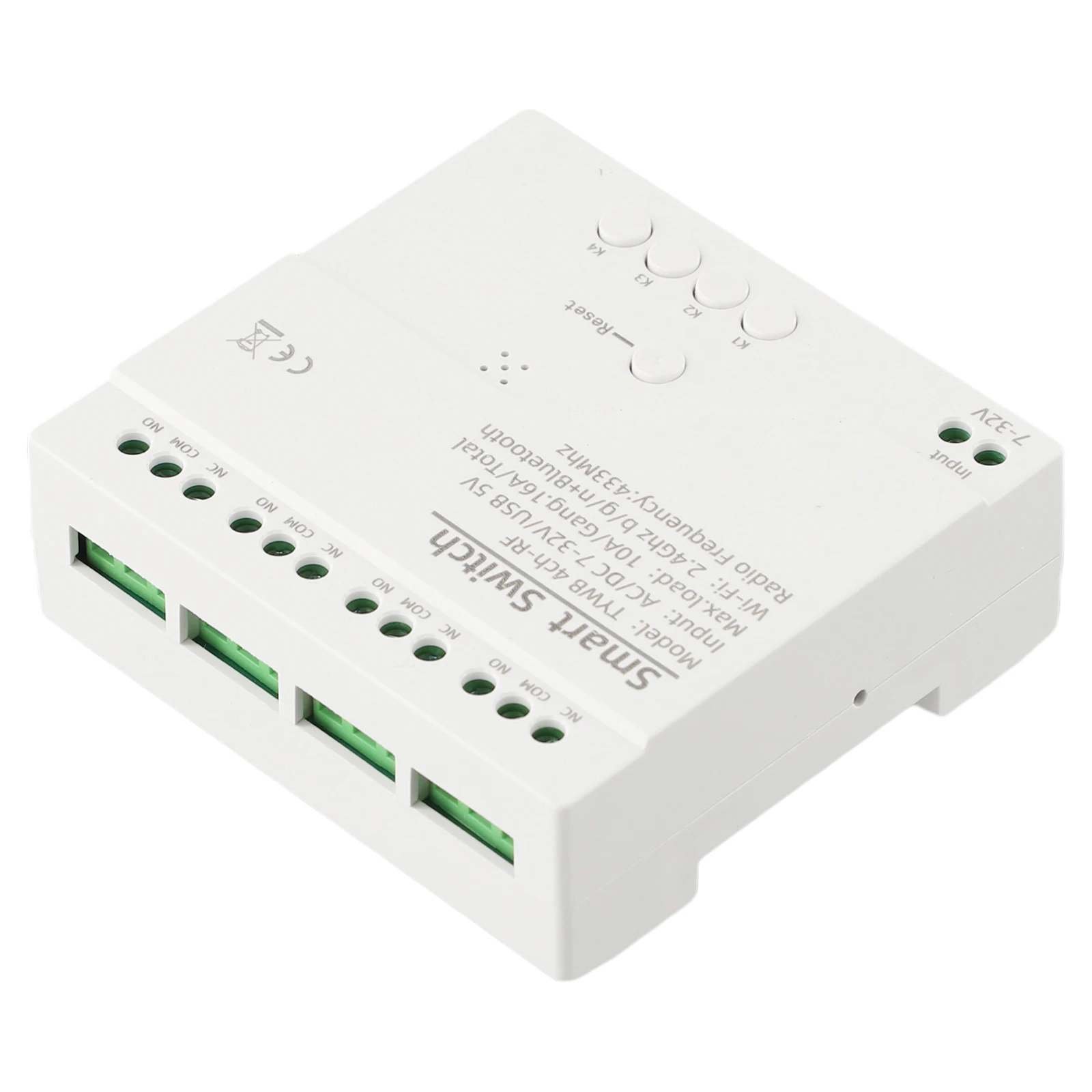 Wi-Fi RF для модуля управления Smart Life, 4-канальный релейный переключатель для домашней автоматизации DC5 32 В с приложением и голосовым управлением
Wi-Fi RF для модуля управления Smart Life, 4-канальный релейный переключатель для домашней автоматизации DC5 32 В с приложением и голосовым управлением