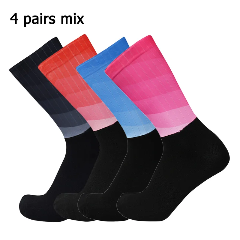 4 pairs of men's and women's outdoor sports anti slip breathable silicone gradient multi-color cycling running socks
4 pairs of men's and women's outdoor sports anti slip breathable silicone gradient multi-color cycling running socks