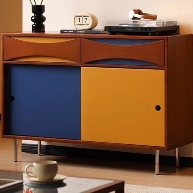 Medieval color matching dining side cabinet, living room contrasting color locker, small apartment integrated storage cabinet
Medieval color matching dining side cabinet, living room contrasting color locker, small apartment integrated storage cabinet