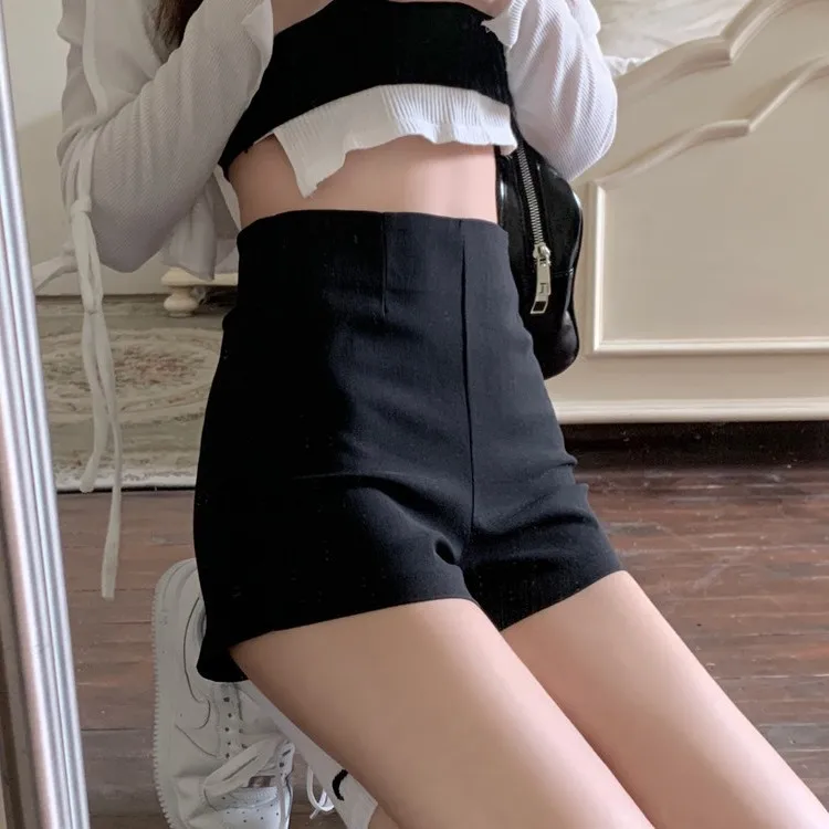 High Waist Women's Base Layer Shorts Black Suit Pants Spring Summer Outdoor Wear Elastic Tight Safety Pants OL Style Slim Fit
High Waist Women's Base Layer Shorts Black Suit Pants Spring Summer Outdoor Wear Elastic Tight Safety Pants OL Style Slim Fit