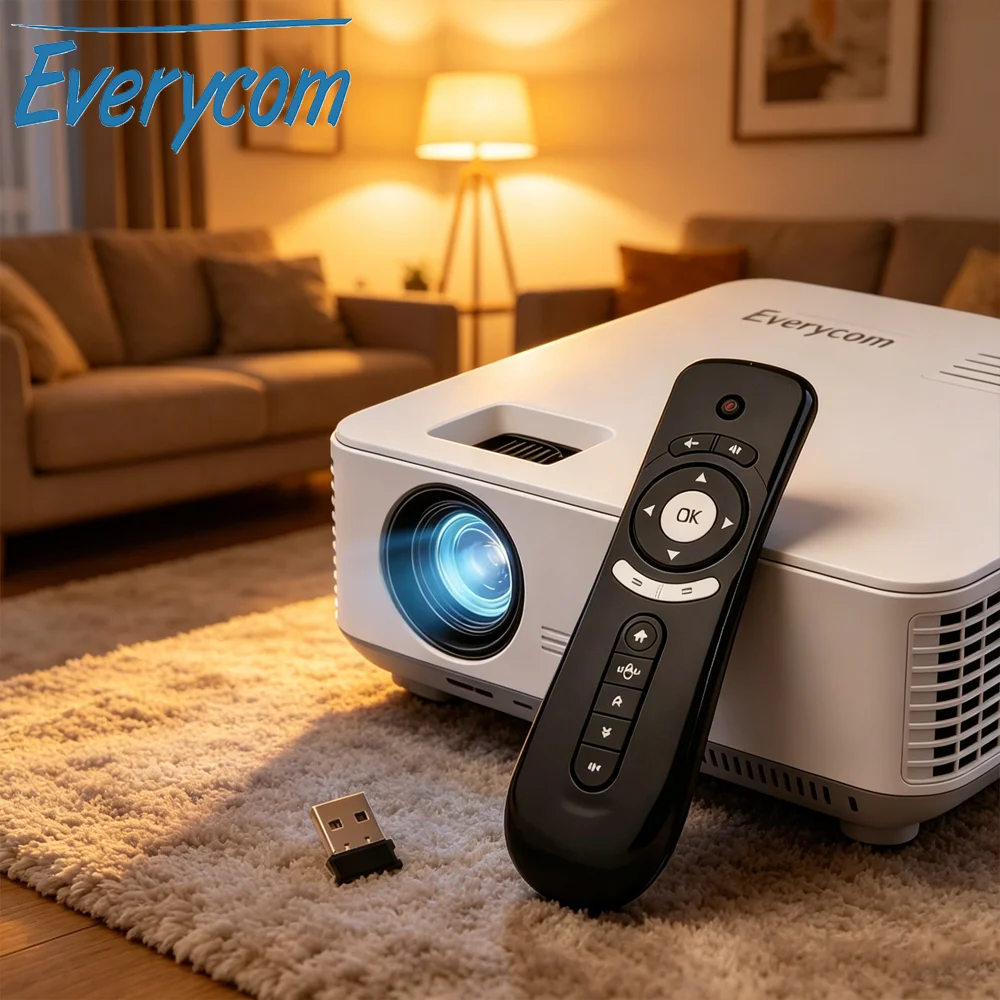 Everycom T2 Flying Mouse Remote Control for Projector Supports 2.4G Wireless Connection & Bluetooth Remote Control Pairing
Everycom T2 Flying Mouse Remote Control for Projector Supports 2.4G Wireless Connection & Bluetooth Remote Control Pairing