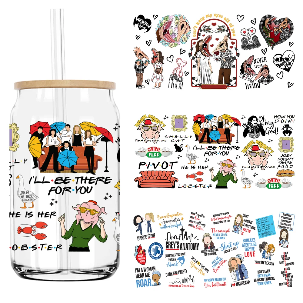 Friends I'll Be There For You 16OZ UV DTF Cup Wrap Transfers Stickers Custom Labels DIY Waterproof Logo For Libbey Glass Can
Friends I'll Be There For You 16OZ UV DTF Cup Wrap Transfers Stickers Custom Labels DIY Waterproof Logo For Libbey Glass Can