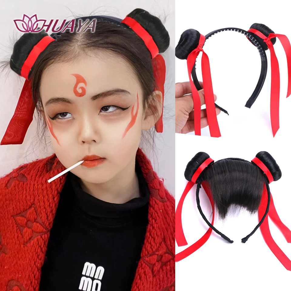 Synthetic Cosplay Nezha Hair Bun Children Festival Party Headwear Headband Wig China TV Role Nezha Cosplay Costumes Accessories
Synthetic Cosplay Nezha Hair Bun Children Festival Party Headwear Headband Wig China TV Role Nezha Cosplay Costumes Accessories