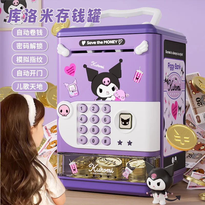 Копилка Sanrio Kuromi для детей, милая односторонняя копилка, безопасная, развивающая игрушка для девочек
Копилка Sanrio Kuromi для детей, милая односторонняя копилка, безопасная, развивающая игрушка для девочек