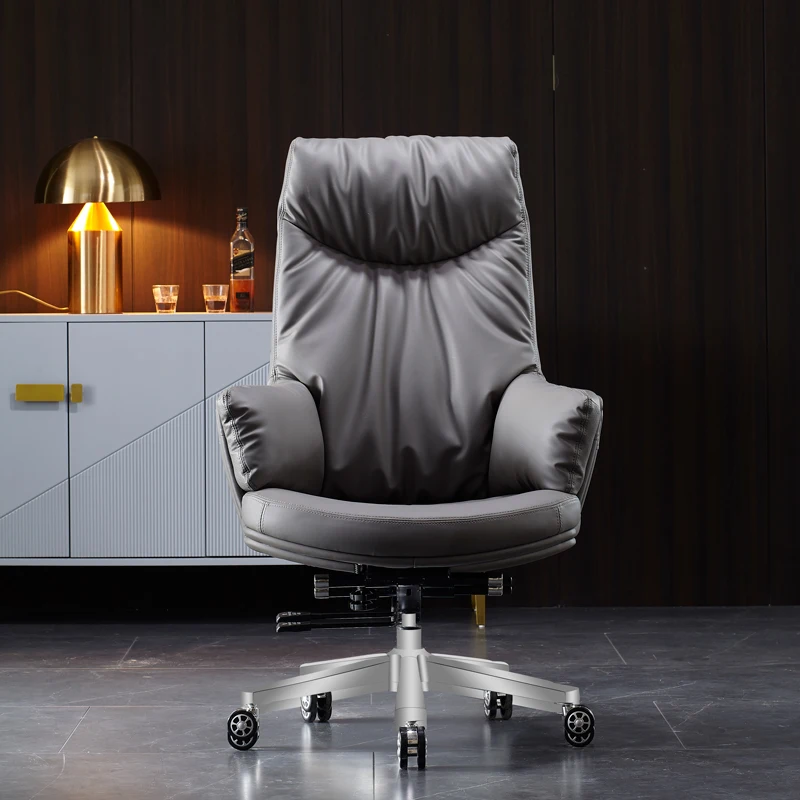 Modern luxury high-grade reclining swivel chair for large shift office chair waist protector armchair
Modern luxury high-grade reclining swivel chair for large shift office chair waist protector armchair