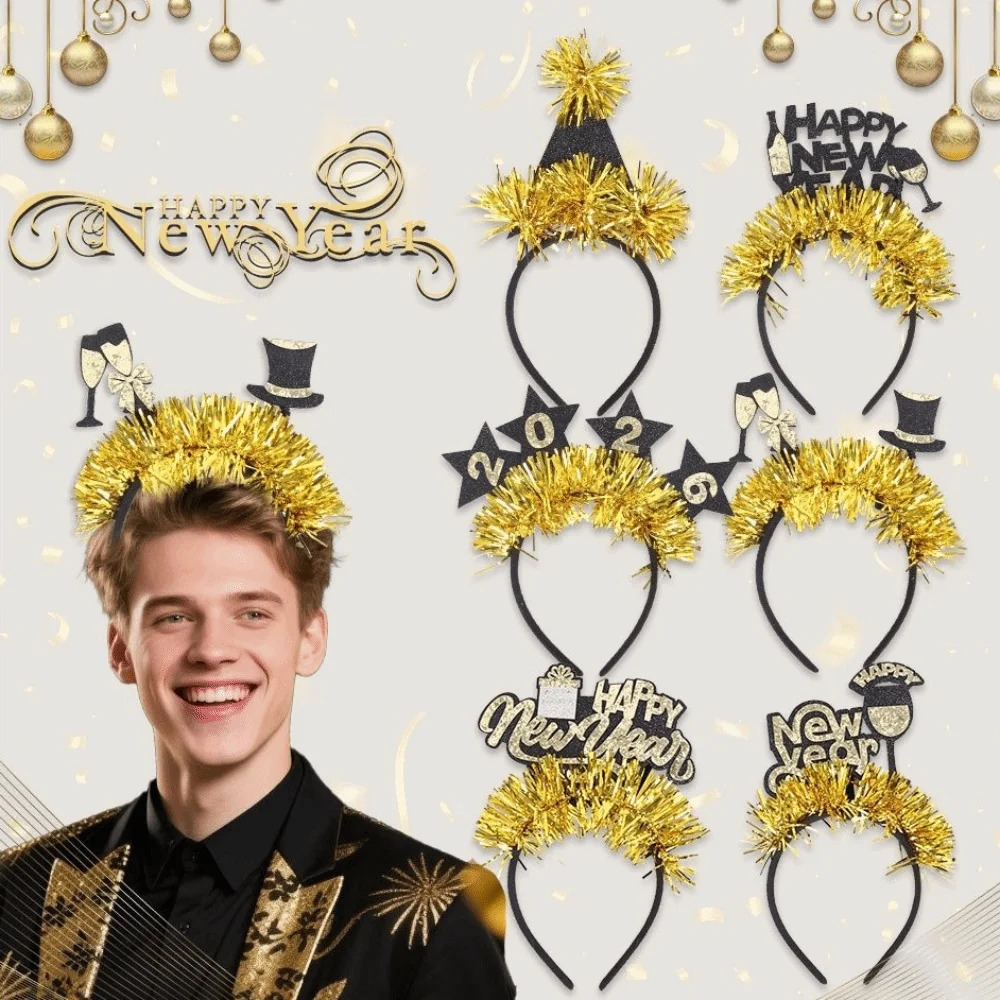 Новогодняя повязка на голову с блестками 2026, украшение для вечеринки, звезда/корона, Рождественский новогодний головной убор, красочный креативный блестящий обруч для волос
Новогодняя повязка на голову с блестками 2026, украшение для вечеринки, звезда/корона, Рождественский новогодний головной убор, красочный креативный блестящий обруч для волос