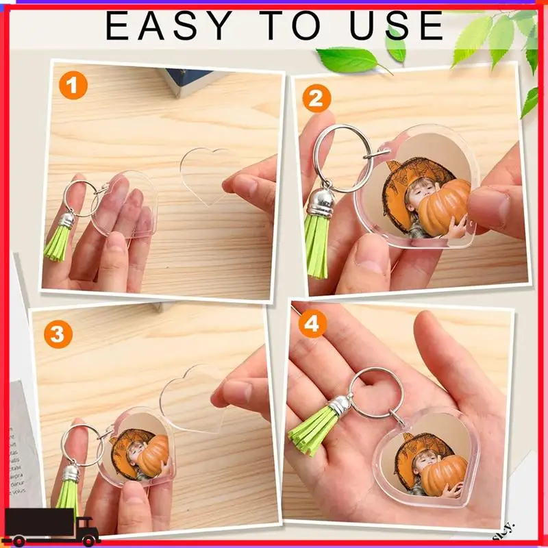 Premium 50 Sets Snap-In Acrylic Photo Frame Keychain Custom Insert Photo Keyring Clear Blank Picture Keyring With Tassels
Premium 50 Sets Snap-In Acrylic Photo Frame Keychain Custom Insert Photo Keyring Clear Blank Picture Keyring With Tassels