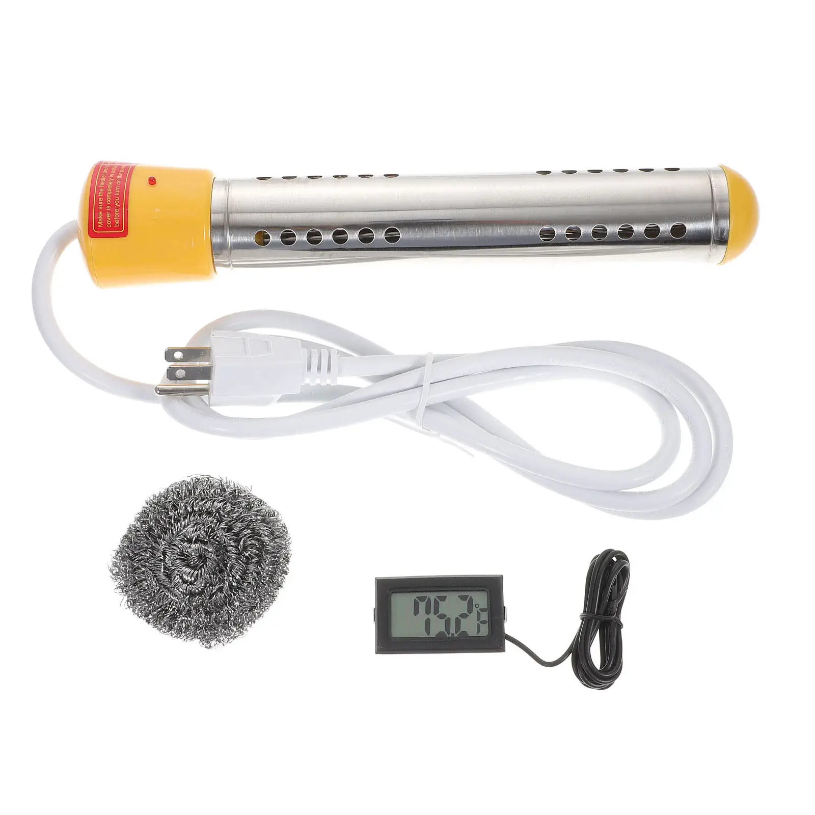 1500W Portable Immersion Water Heater Electric Submersible Heater for Above Ground Pool Camping Hot Tub Heating
1500W Portable Immersion Water Heater Electric Submersible Heater for Above Ground Pool Camping Hot Tub Heating