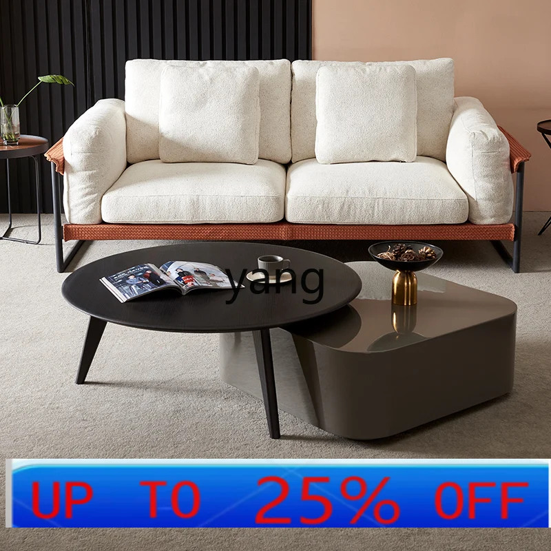 LMM Italian round coffee table light luxury modern simple special-shaped creative combination
LMM Italian round coffee table light luxury modern simple special-shaped creative combination