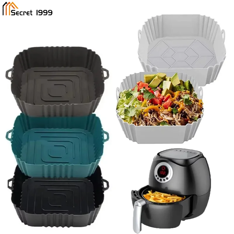 Air Fryer Pot Tray Quare Air Fryer Baking Pan Reusable Air Fryer Liner Accessories For Kitchen Baking Tool
Air Fryer Pot Tray Quare Air Fryer Baking Pan Reusable Air Fryer Liner Accessories For Kitchen Baking Tool