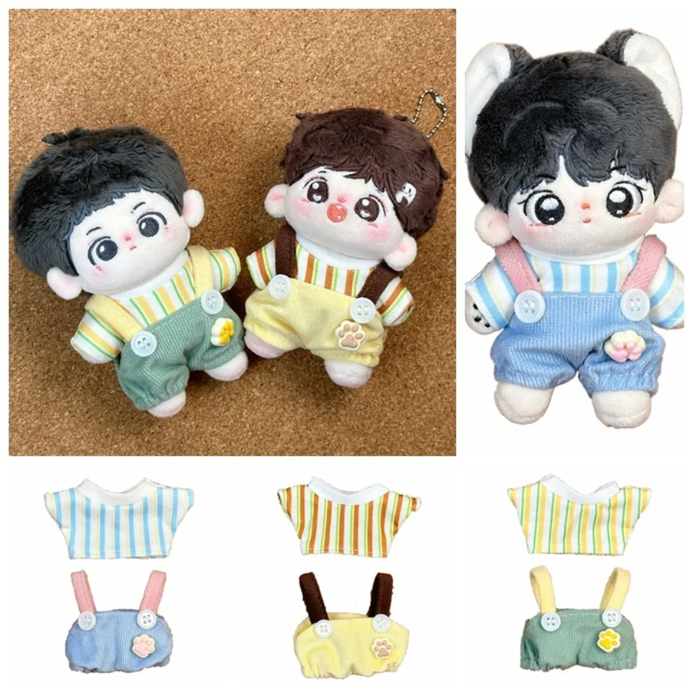 Cat Paw Pants 10cm Cotton Doll Clothes Suit Striped T-shirt Doll Clothes Outfit Lovely Colorful Doll Dress Up Set
Cat Paw Pants 10cm Cotton Doll Clothes Suit Striped T-shirt Doll Clothes Outfit Lovely Colorful Doll Dress Up Set