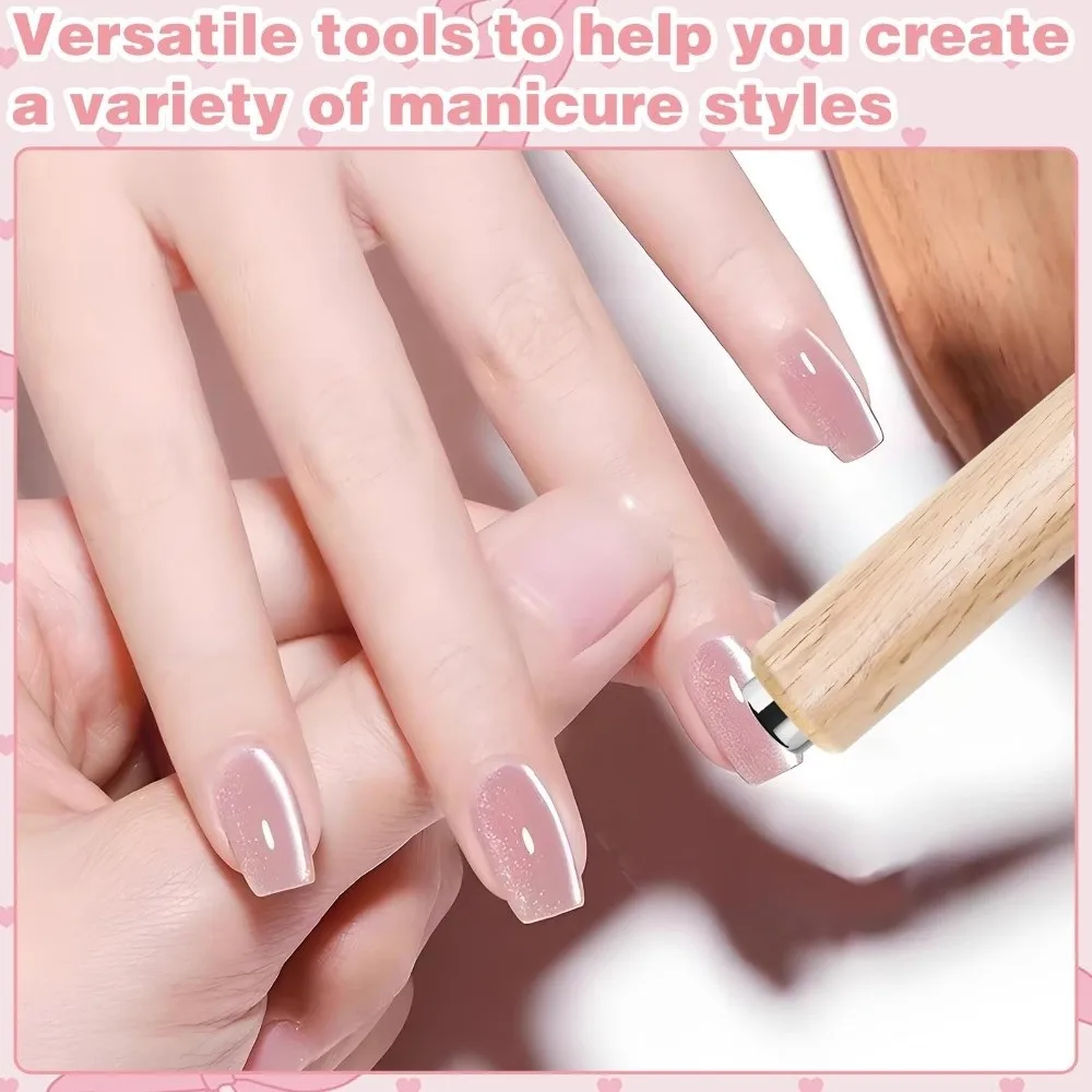 Interchangeable Brush Heads Nail Pen Tool Set 3 In 1 Multifunctional Strong Magnet Nail Art Brush Easy Manicures Manicure Tool 
Interchangeable Brush Heads Nail Pen Tool Set 3 In 1 Multifunctional Strong Magnet Nail Art Brush Easy Manicures Manicure Tool