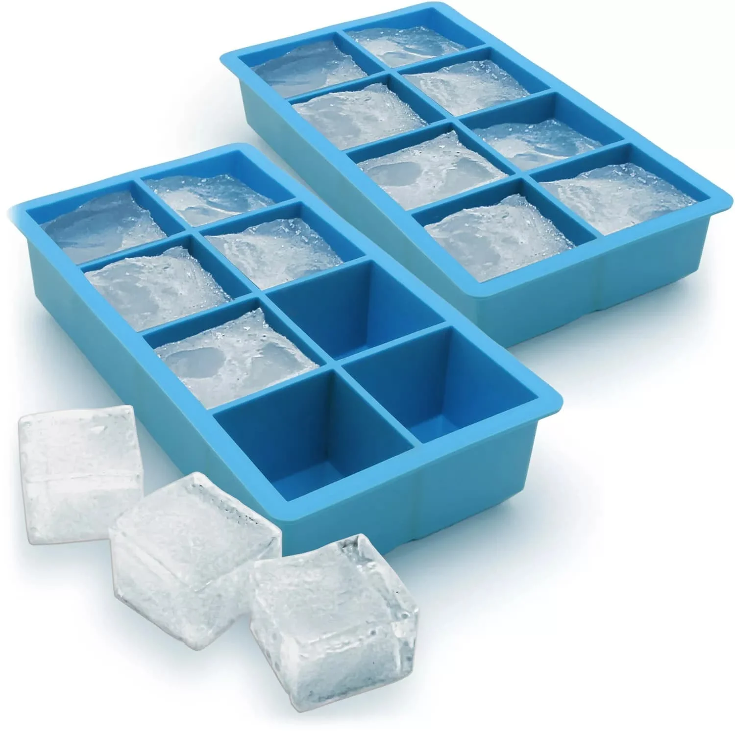 2pcs 8 Big Ice Tray Mold Giant Jumbo Large Food Grade Silicone Ice Cube Square Tray Mold DIY Ice Maker Ice Cube Tray Mold
2pcs 8 Big Ice Tray Mold Giant Jumbo Large Food Grade Silicone Ice Cube Square Tray Mold DIY Ice Maker Ice Cube Tray Mold