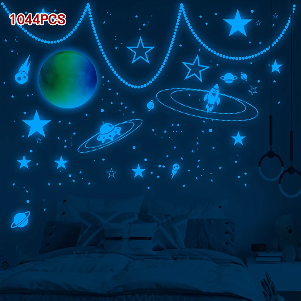 Rainbow Moon Stars Rocket Luminous Wall Stickers Kids Room Decoration Wall Art Stickers Party Decoration Accessories
Rainbow Moon Stars Rocket Luminous Wall Stickers Kids Room Decoration Wall Art Stickers Party Decoration Accessories