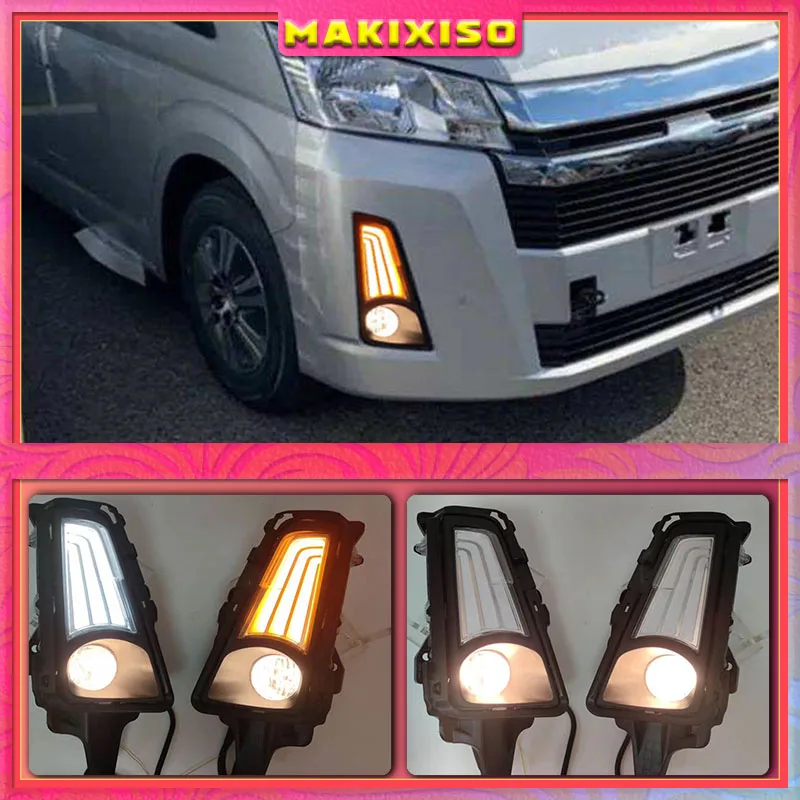 2 PCS for toyota NEW Hiace 2019 2020 12V Car LED DRL Daytime Running Light fog lamp Decoration With Turn Signal style relay
2 PCS for toyota NEW Hiace 2019 2020 12V Car LED DRL Daytime Running Light fog lamp Decoration With Turn Signal style relay