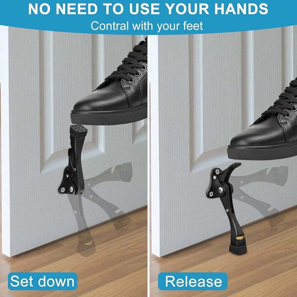 Kickdown Door Stoppers,Heavy Duty Adjustable Door Stop for Bottom of Door,Aluminum Alloy Holder with Rubber Tip 8Pack
Kickdown Door Stoppers,Heavy Duty Adjustable Door Stop for Bottom of Door,Aluminum Alloy Holder with Rubber Tip 8Pack