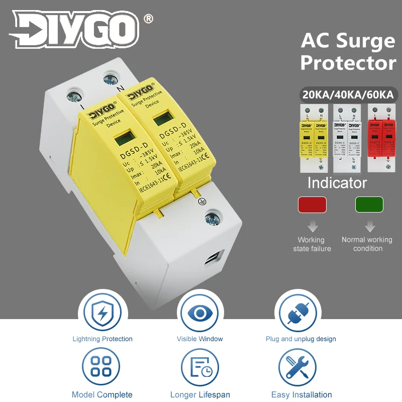 2P AC SPD сетевой фильтр 275 В/385 В/420 В 10-60KA Защитный солнечный фотоэлектрический разрядник низкого напряжения DIN-рейка 1P + N
2P AC SPD сетевой фильтр 275 В/385 В/420 В 10-60KA Защитный солнечный фотоэлектрический разрядник низкого напряжения DIN-рейка 1P + N