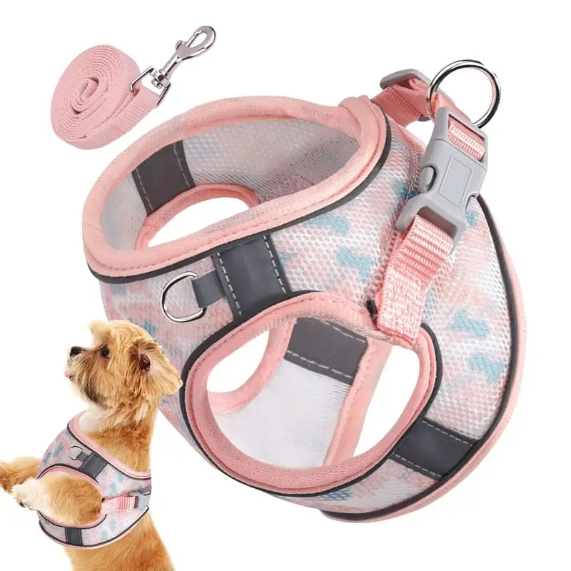 Dog Harness and Leash Breathable and Reflective Dog Vest Harness with Handle Easy Control Leash Adjustable Soft Padded Vest
Dog Harness and Leash Breathable and Reflective Dog Vest Harness with Handle Easy Control Leash Adjustable Soft Padded Vest