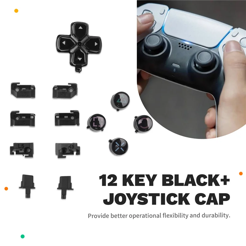 【Hot Selling Items】12 Key Click Ergonomic Micro-Switch Tactile Hair Trigger Kit+ Joystick Cap For PS5 Controller BDM-030/040/050
【Hot Selling Items】12 Key Click Ergonomic Micro-Switch Tactile Hair Trigger Kit+ Joystick Cap For PS5 Controller BDM-030/040/050