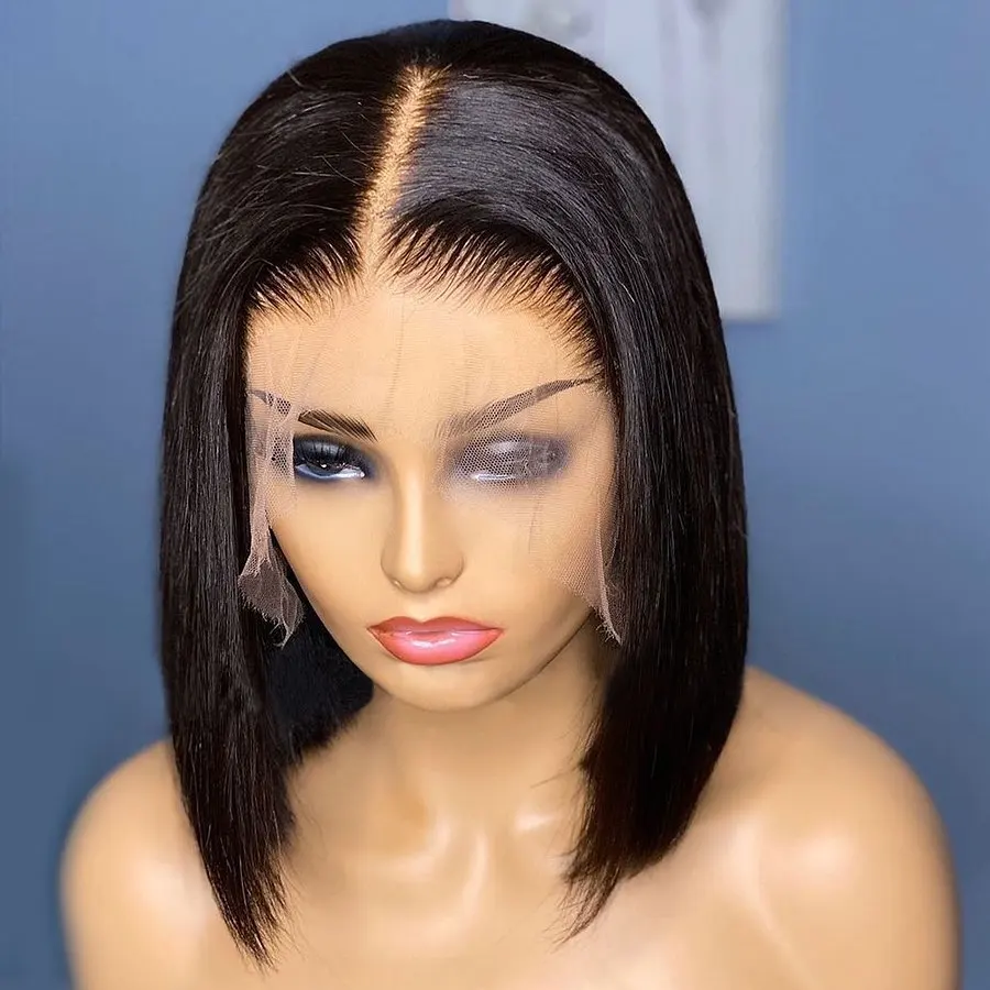 13x4 Lace Front Bob Human Hair Wig Transparent Lace Frontal Wigs For Black Women Short Bob Wig Multiple Remy Straight Bob Wig
13x4 Lace Front Bob Human Hair Wig Transparent Lace Frontal Wigs For Black Women Short Bob Wig Multiple Remy Straight Bob Wig
