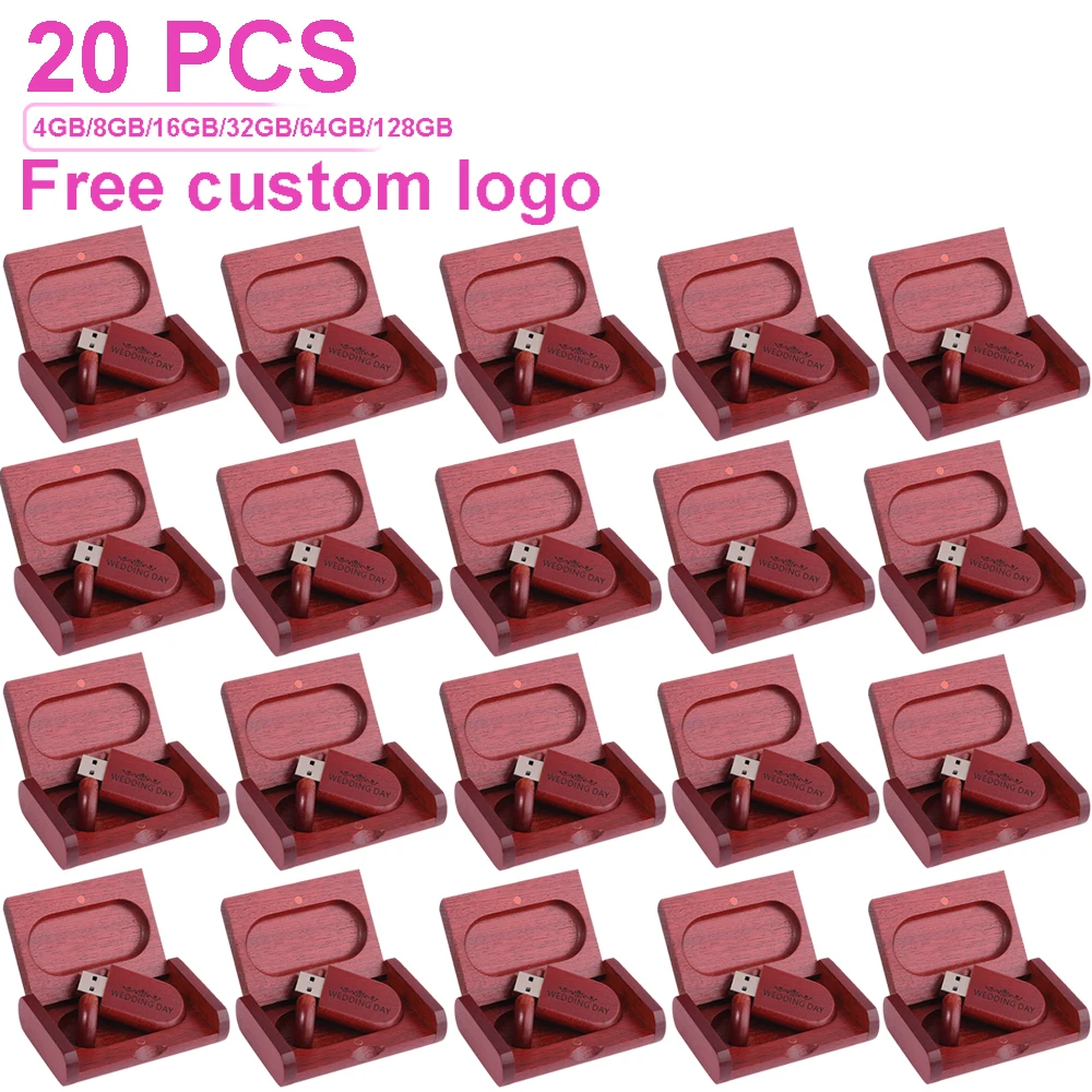 20 Pcs/Lot Rose Wood USB Flash Drives 128GB Free Custom Logo Pen Drive 64GB 100% Real Capacity Memory Stick 32GB Wedding Gift
20 Pcs/Lot Rose Wood USB Flash Drives 128GB Free Custom Logo Pen Drive 64GB 100% Real Capacity Memory Stick 32GB Wedding Gift