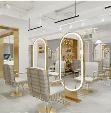 Barbershop hair salon dedicated whole body with light web celebrity hairdressing mirror single-sided double-sided mirror
Barbershop hair salon dedicated whole body with light web celebrity hairdressing mirror single-sided double-sided mirror