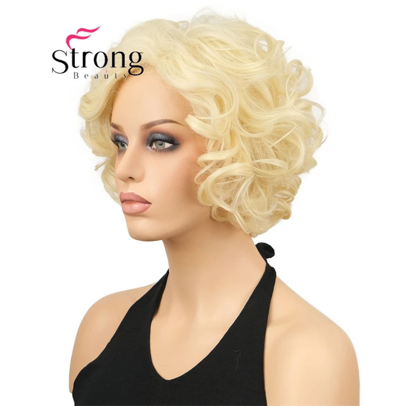 Strongbeauty Blonde Short synthetic Hair Wig for Women Curly Side Part Thick Heat Resistant Full Wigs
Strongbeauty Blonde Short synthetic Hair Wig for Women Curly Side Part Thick Heat Resistant Full Wigs