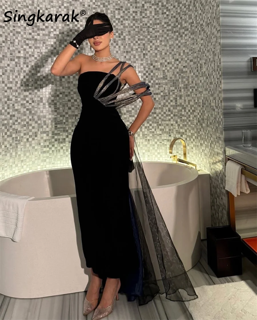 Luxury Black Prom Party Dresses 2025 Off Shoulder Luxury Formal Evening Gown Wedding Party فساتين للمناسبات الخاصة Customized
Luxury Black Prom Party Dresses 2025 Off Shoulder Luxury Formal Evening Gown Wedding Party فساتين للمناسبات الخاصة Customized