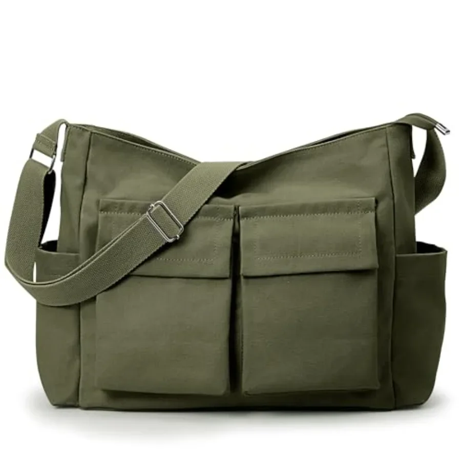 KALIDI Canvas Tote Bag Large Hobo Crossbody Shoulder Handbag Zipper Messenger Bag for Women or Men Casual College Work
KALIDI Canvas Tote Bag Large Hobo Crossbody Shoulder Handbag Zipper Messenger Bag for Women or Men Casual College Work