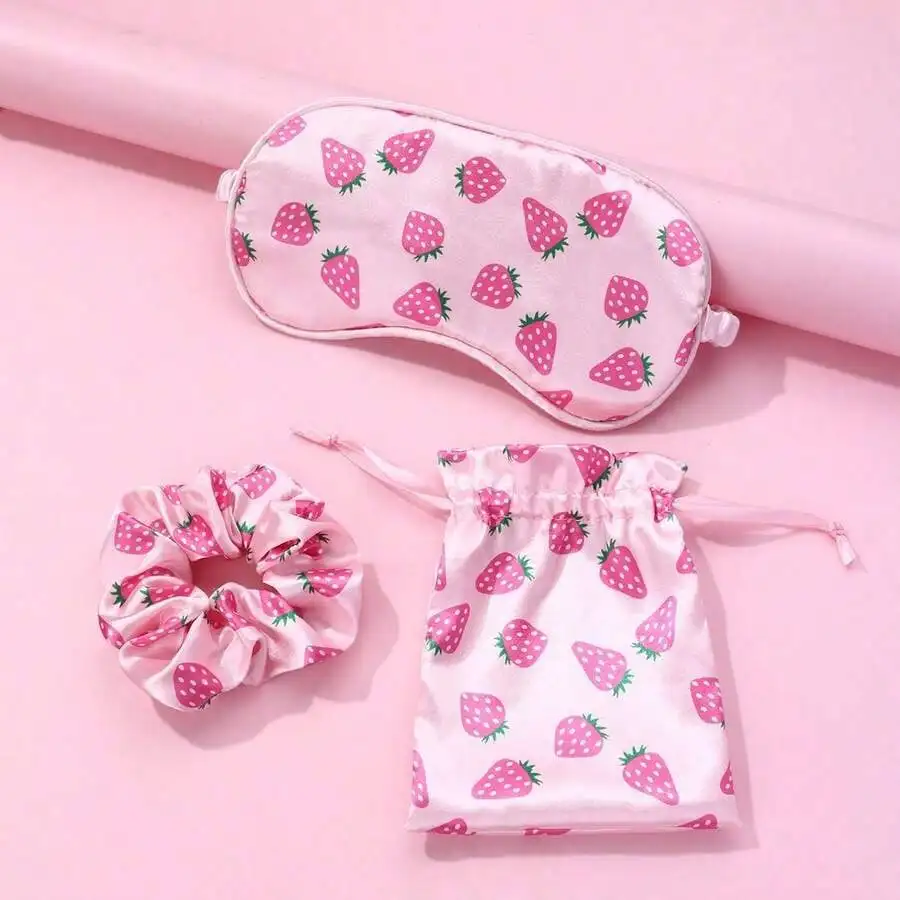 Silk Eye Mask Simple And Sweet Strawberry Cute Sleep Mask For Ren, Light-Blocking And Breathable Eye Protector
Silk Eye Mask Simple And Sweet Strawberry Cute Sleep Mask For Ren, Light-Blocking And Breathable Eye Protector