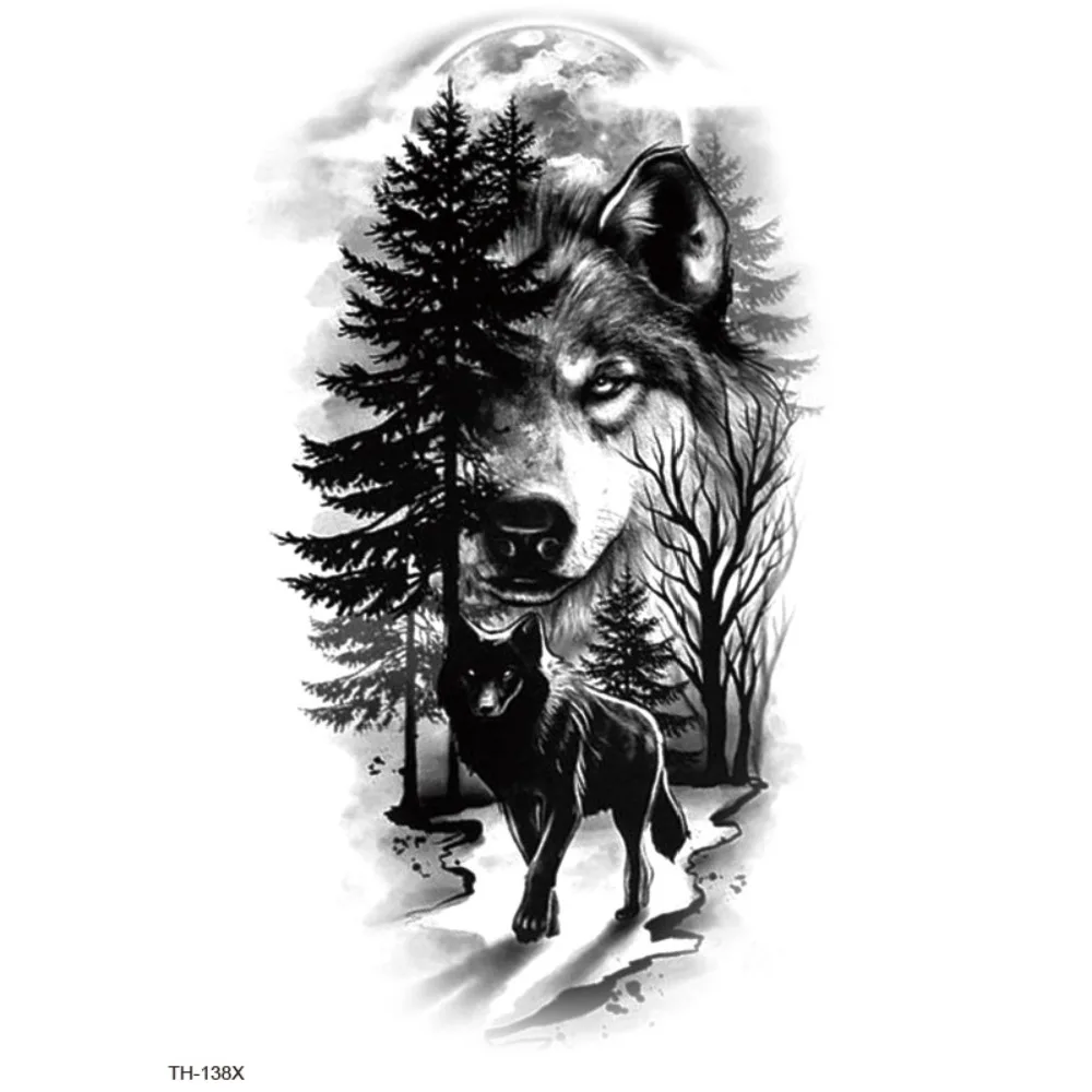 Wash Painting Style Men's Temporary Tattoos Instant Waterproof Tiger Lion Wolf Tattoo Stickers Disposable Water Transfer Decals
Wash Painting Style Men's Temporary Tattoos Instant Waterproof Tiger Lion Wolf Tattoo Stickers Disposable Water Transfer Decals