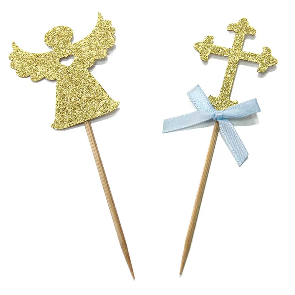 24pcs Cake Decorations Cross Angel Bamboo Picks for Dessert Table Child Christmas Party Wedding Cupcake Topper Reusable
24pcs Cake Decorations Cross Angel Bamboo Picks for Dessert Table Child Christmas Party Wedding Cupcake Topper Reusable