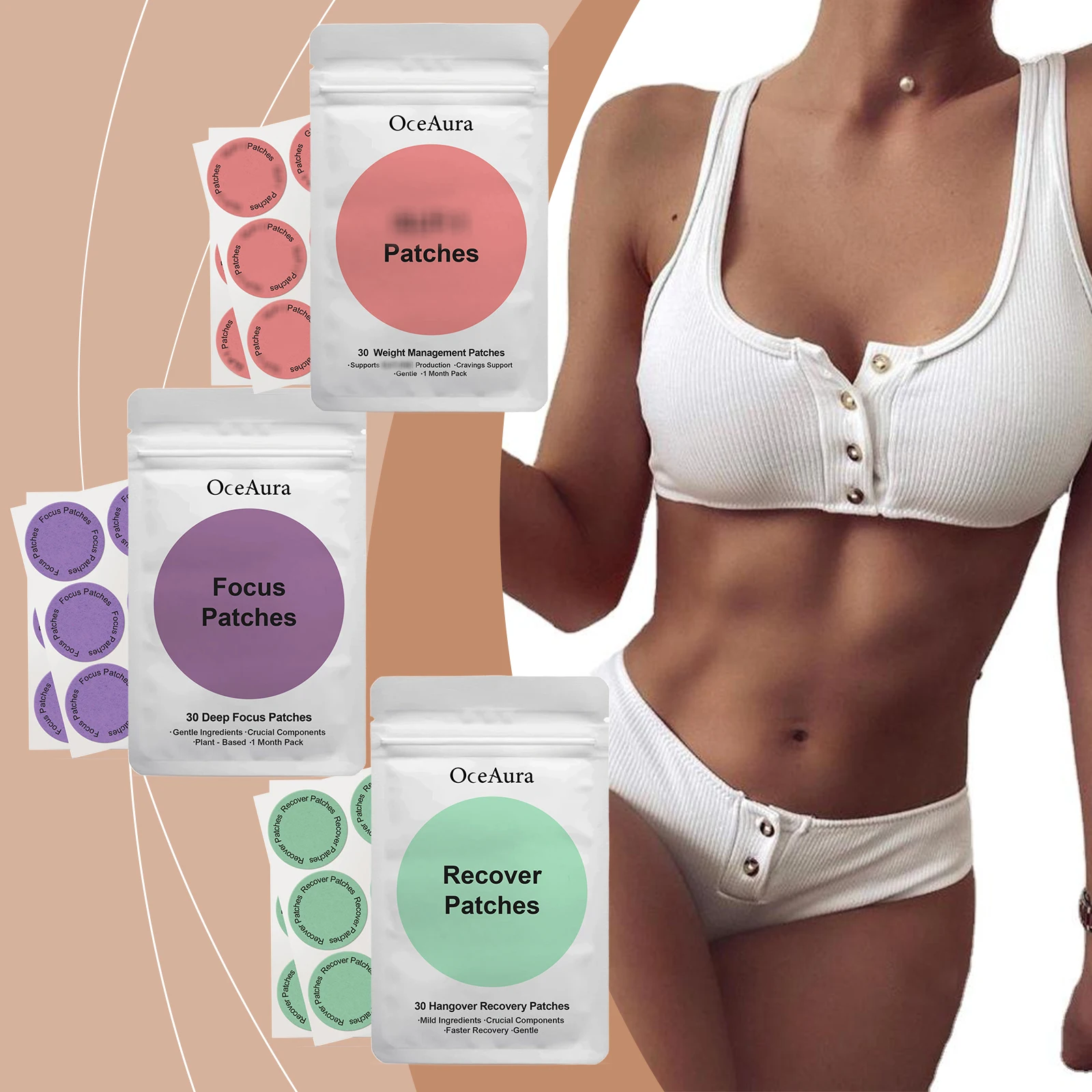 OceAura GLP-1 Fat Burning Patches Appetite Control Hangover Relief Recovery Concentration Focus Patches Sculpting Shaping Body
OceAura GLP-1 Fat Burning Patches Appetite Control Hangover Relief Recovery Concentration Focus Patches Sculpting Shaping Body