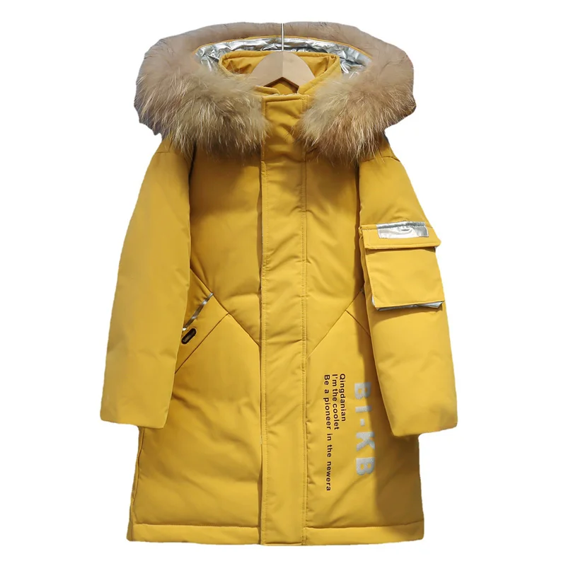 2022 Winter children' fashion fur collar warm down jacket Boys windproof and thick long coat Large size children's cold clothing
2022 Winter children' fashion fur collar warm down jacket Boys windproof and thick long coat Large size children's cold clothing