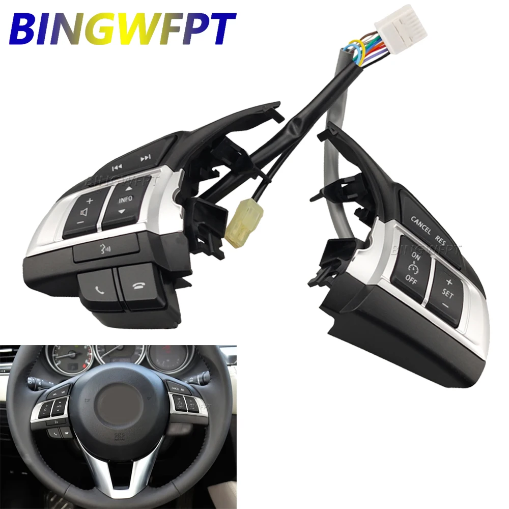 Car Styling Steering Wheel Button For Mazda CX5 2013-2014 For Mazda 3 Axela 2014-2016 Cruise Control Switch
Car Styling Steering Wheel Button For Mazda CX5 2013-2014 For Mazda 3 Axela 2014-2016 Cruise Control Switch