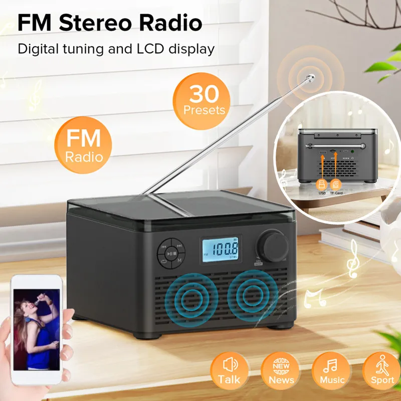 Wireless CD Player Bluetooth Multifunctional Full-frequency Driver Speakers Hi-Fi Stereo Sound Music Album With FM Digital Radio
Wireless CD Player Bluetooth Multifunctional Full-frequency Driver Speakers Hi-Fi Stereo Sound Music Album With FM Digital Radio