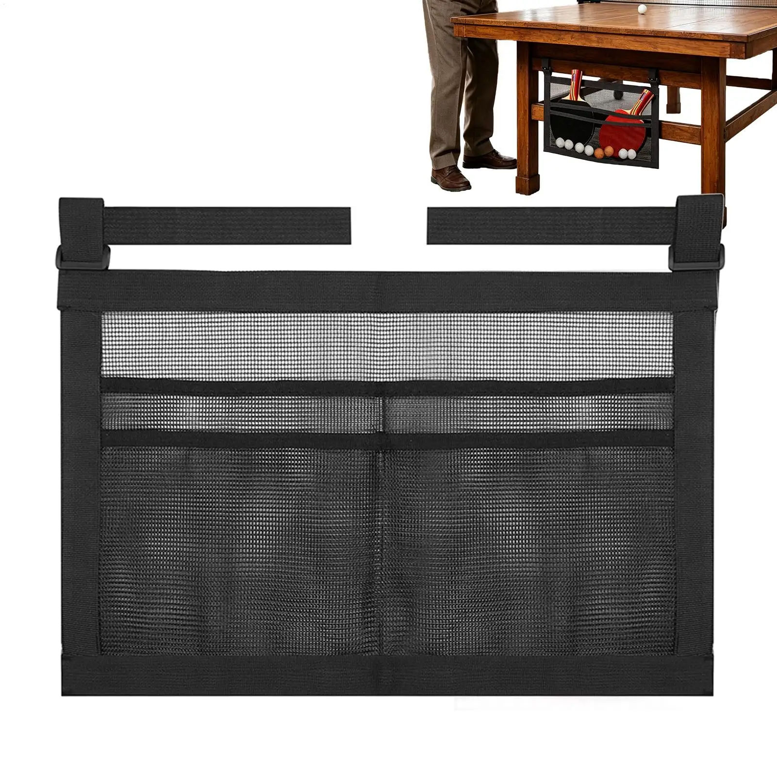 Ball Organizer Table Tennis Storage Rack Under Table Ball Mesh Storage Bag Paddle Ball Hanger For Entertainm Training Practice
Ball Organizer Table Tennis Storage Rack Under Table Ball Mesh Storage Bag Paddle Ball Hanger For Entertainm Training Practice