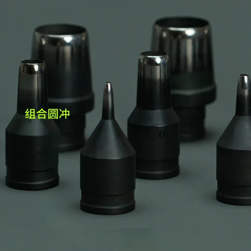 Handmade round punching DC53 leather with interchangeable head punching tool, punching round holes 1-15mm
Handmade round punching DC53 leather with interchangeable head punching tool, punching round holes 1-15mm