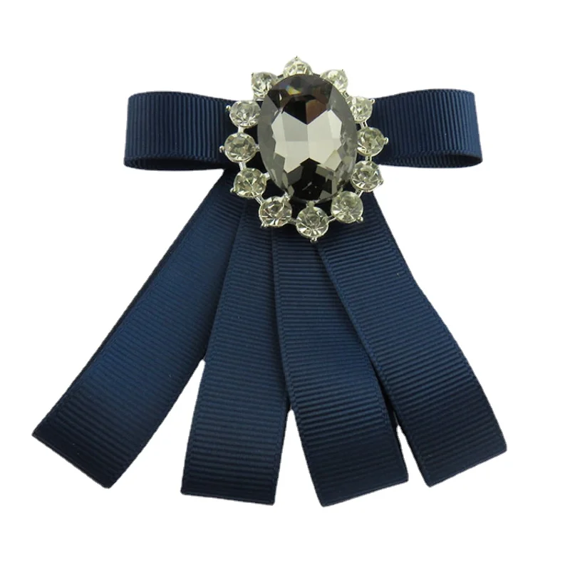 Korean Crystal Bow Tie Brooch for Women Flight Attendant Hotel Bank Shirt Accessories Women's Rhinestone Brooch Collar Flowers
Korean Crystal Bow Tie Brooch for Women Flight Attendant Hotel Bank Shirt Accessories Women's Rhinestone Brooch Collar Flowers