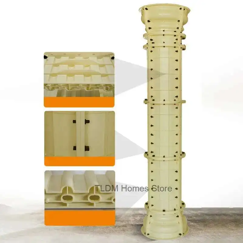 Durable ABS Plastic roman column Mold Concrete Round Column Mold for Gardening Roof Support Molding House Construction Tool M
Durable ABS Plastic roman column Mold Concrete Round Column Mold for Gardening Roof Support Molding House Construction Tool M