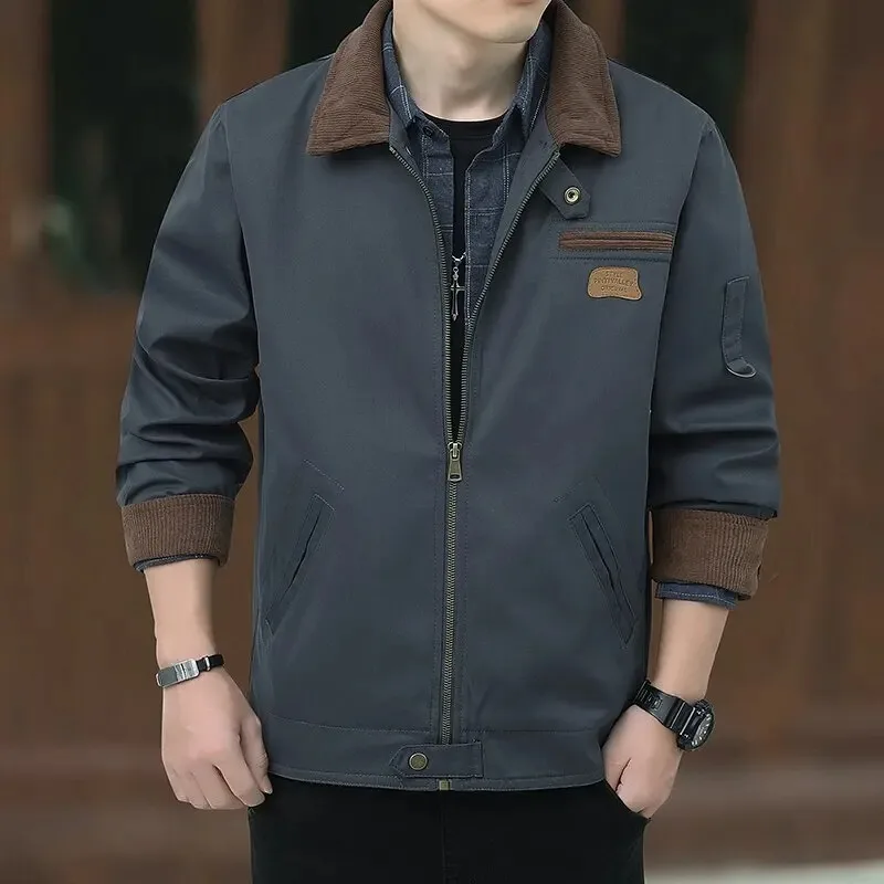 New Fashion Solid Color Thick Warm Cargo Jacket Men's Casual Loose Comfortable Large Size High-Grade Coat 2025 Autumn and Winter
New Fashion Solid Color Thick Warm Cargo Jacket Men's Casual Loose Comfortable Large Size High-Grade Coat 2025 Autumn and Winter