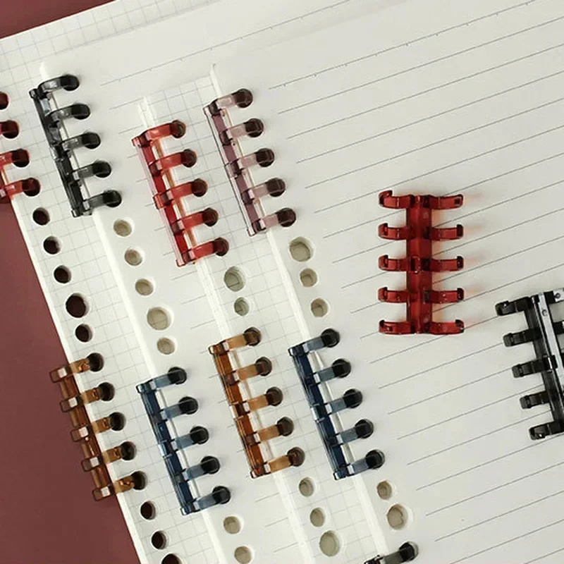 Simple Retro Color Translucent 5 Hole Binder Ring Loose-Leaf Coil Book Album Accessories Office Binding Circles Ring
Simple Retro Color Translucent 5 Hole Binder Ring Loose-Leaf Coil Book Album Accessories Office Binding Circles Ring