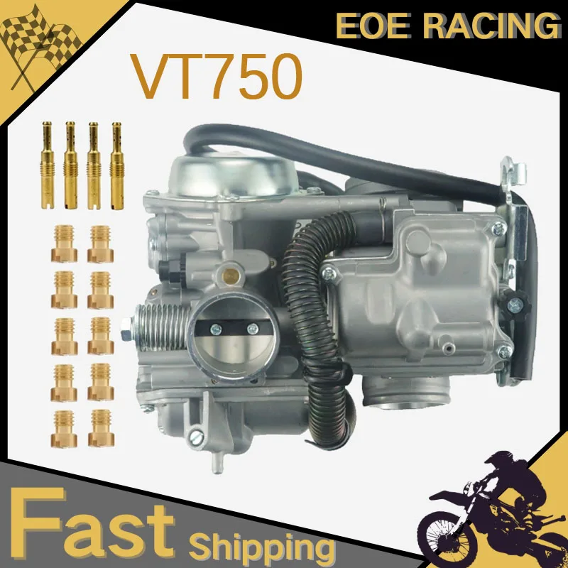 VT750 For Honda Shadow ACE 750 VT750DC ACE 1998 1999 2000 2001 2002 2003 16100-MBA-980 Motorcycle Carburetor Carb
VT750 For Honda Shadow ACE 750 VT750DC ACE 1998 1999 2000 2001 2002 2003 16100-MBA-980 Motorcycle Carburetor Carb