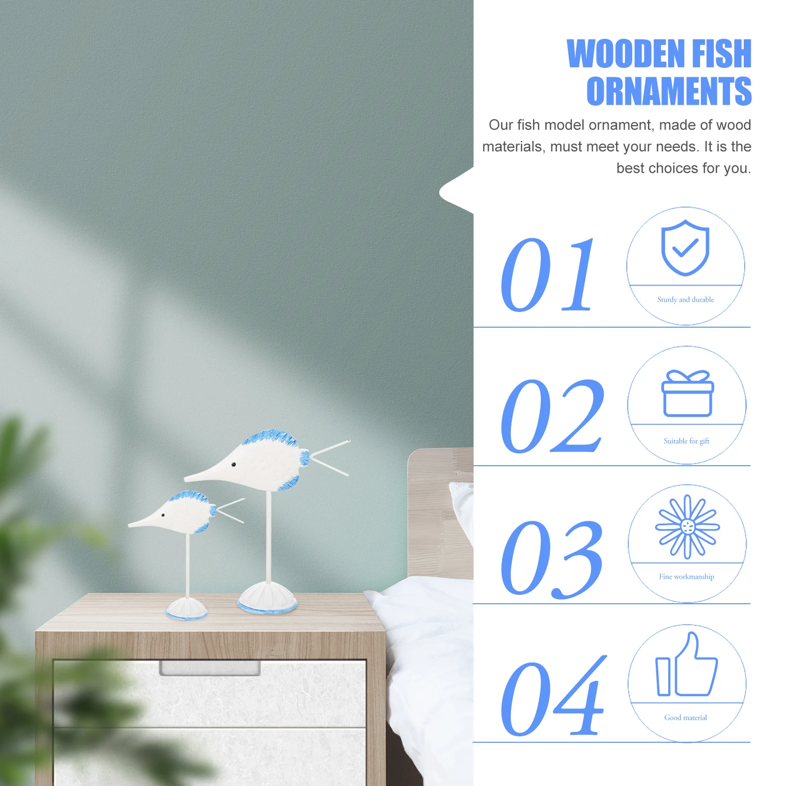2Pcs Elegant Kissing Fish Miniatures Wide Application Home Decorations Wooden Fish Ornaments Housewarming Presents
2Pcs Elegant Kissing Fish Miniatures Wide Application Home Decorations Wooden Fish Ornaments Housewarming Presents